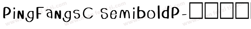 PingFangsC SemiboldP字体转换